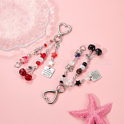 2 pz 2 colori decorazioni pendenti in resina di ciliegia&nbsp;KEYC-SZ0001-23