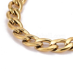 Bracciali con catene a maglie in acciaio inox 304&nbsp;BJEW-JB06272-01