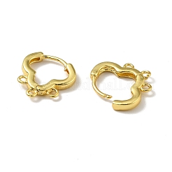 Ottone risultati hoop orecchino&nbsp;EJEW-A070-15G