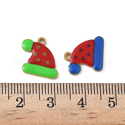 Pendentifs de Noël en acier inoxydable 304 émaillé&nbsp;STAS-Z153-01G-04