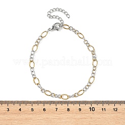 Ensemble de 2 bracelet à maillons Figaro en acier inoxydable 304&nbsp;BJEW-JB14356-01