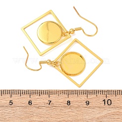 Cabochon-Fassungen für Ohrringe aus Edelstahl 304&nbsp;STAS-D267-01B-G