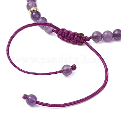 Braccialetti di perline in ametista naturale&nbsp;BJEW-JB11241-01