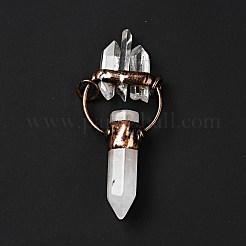 Natürliche Quarzkristall große spitze Anhänger&nbsp;G-D468-18R