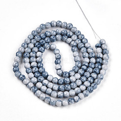 Chapelet de perles en verre baking paint&nbsp;X-DGLA-N003-6mm-C07