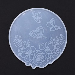Flach rund mit Silikonformen für Blumen- und Schmetterlingstassen&nbsp;DIY-M034-29