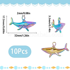 Pendentifs en acier inoxydable 304 avec placage ionique (IP)&nbsp;STAS-SC0005-81