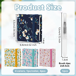 4 carnet de croquis aquarelle carré 4 couleurs&nbsp;DIY-OC0015-01