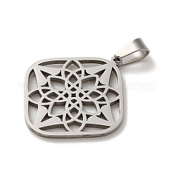 Pendentifs en acier inoxydable 304 anti-ternissement&nbsp;STAS-O005-23P