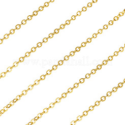 Catene piatte in ferro rivestito in ottone&nbsp;CH-TAC0007-01G