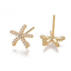 Accessoires de clous d'oreilles en laiton&nbsp;LS-X-KK-T038-470G
