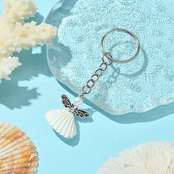 Porte-clés pendentif coquille d'ange&nbsp;KEYC-JKC00721