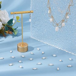 50 Stück 2 Farben natürliche Süßwasser-Zuchtperlen Reis Charms mit Messing-Ösen&nbsp;PALLOY-HS00004