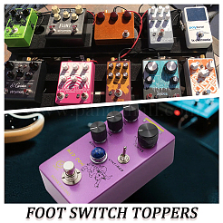 12 Box mit Gitarrenpedalschalterabdeckungen aus Legierung&nbsp;FIND-CN0002-24