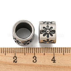 316 chirurgische Edelstahlperlen mit großem Loch&nbsp;STAS-Q326-09AS-05
