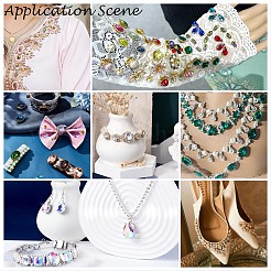 Cuce sul rhinestone&nbsp;RGLA-T091-10x14mm-01G