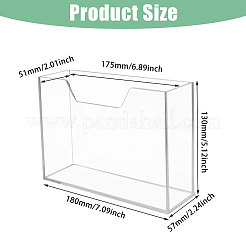 Transparenter Serviettenhalter aus Acryl&nbsp;ODIS-WH0099-82A