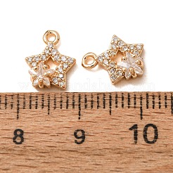Ciondoli in ottone zirconi chiari micro pavé&nbsp;CU-CBAEC99-23G