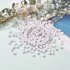 500pcs Plattierung Acrylperlen&nbsp;PACR-YW0001-07