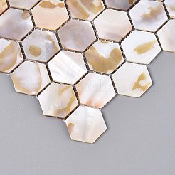 Piastrelle a mosaico in conchiglie naturali d'acqua dolce&nbsp;SHEL-Q029-04