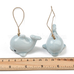 Pendentifs décoratifs en porcelaine faite à la main représentant de jolis dauphins&nbsp;PR-CBA0EE5-03B