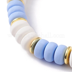 Set di braccialetti elastici da surf da surf con perline heishi fatte a mano in argilla polimerica&nbsp;BJEW-JB07227