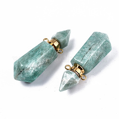 Facettierte natürliche amazonite Anhänger&nbsp;G-T131-15E