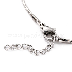 Bracciali a catena tonda in acciaio inossidabile 304&nbsp;STAS-B021-19B-P