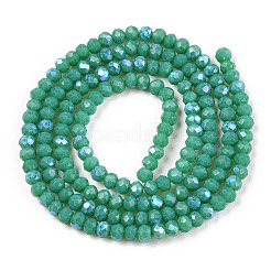 Chapelets de perles en verre opaque de couleur unie&nbsp;EGLA-A034-P2mm-L25