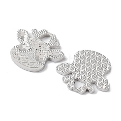 925 Anhänger aus rhodiniertem Sterlingsilber&nbsp;STER-C003-13P
