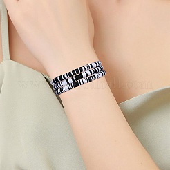 10pcs 10 style argile polymère heishi surfeur bracelets extensibles ensemble&nbsp;BJEW-SW00116