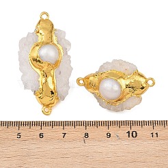 Natürliche Perle & roher natürlicher Quarzkristall&nbsp;KK-H516-08G