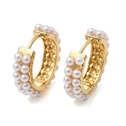 Boucles d'oreilles créoles rondes en laiton&nbsp;EJEW-H180-11G