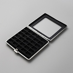 30 Gitter quadratische Diamant-Displayboxen aus PU-Leder&nbsp;CON-WH0085-60