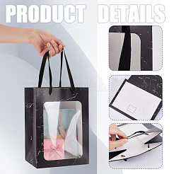Sacs de rangement en papier avec poignée&nbsp;CARB-WH0017-10B-02