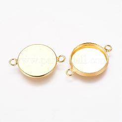 Le impostazioni del connettore cabochon in ottone&nbsp;KK-B537-G