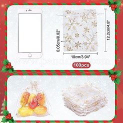 Weihnachtsschneeflocken Organza Geschenktüten&nbsp;OP-WH0012-03