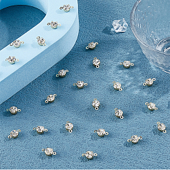 200 Stück Messing Pavé klar Zirkonia Verbinder Charms&nbsp;KK-FH0007-70KCG
