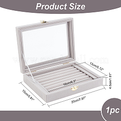 Schmuckschatullen aus Samt&nbsp;VBOX-WH0014-01A