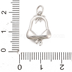 Ottone micro spianare pendenti zirconi&nbsp;KK-H527-06B-P