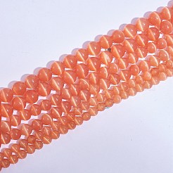 Runde Katzenauge Perlen&nbsp;G-SZ0001-80C