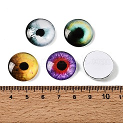 Cabochon in vetro trasparente stampato&nbsp;GL-CBAA22A-12