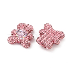 Handgemachte Fimo-Perlen Strass&nbsp;CLAY-NH0001-12B