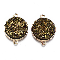 Natürliche druzy Achat verbindet Steckverbinder&nbsp;G-T131-86G