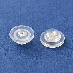 Langlebige Ohrstecker aus plattiertem Messing und Silikon&nbsp;KK-K381-04S