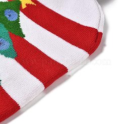 LED-beleuchtete Weihnachtsmütze aus Acrylfasergarn mit Bündchen&nbsp;AJEW-F063-04