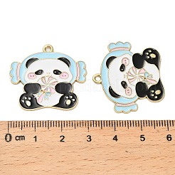 Pendente smaltati in lega&nbsp;ENAM-G229-03G-04
