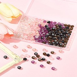 200 pièces 5 couleurs placage perles acryliques&nbsp;OACR-FS0002-03