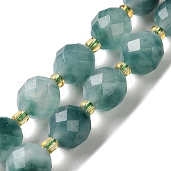 Gefärbt natürlichen weißen Jade Perlen Stränge&nbsp;G-N342-149I-29