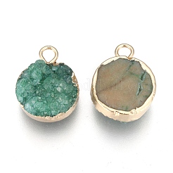 Natur druzy Achatanhänger&nbsp;G-L566-A02